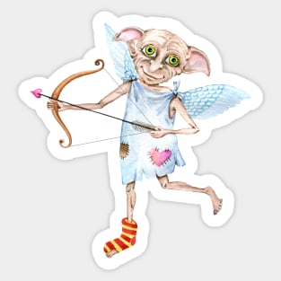 Cute angel elf Sticker